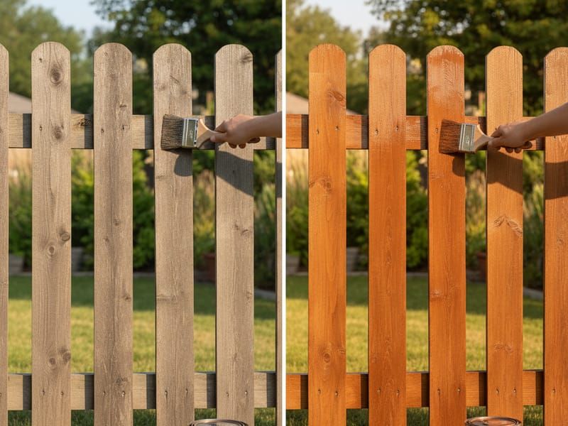 Fence staining and sealing - protecting and beautifying wood fences